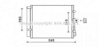 AVA QUALITY COOLING kaa5150d -  Конденсатор, кондиционер
